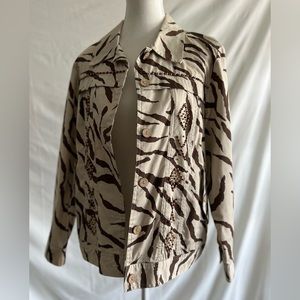 Graff Lightweight Printed and Beaded Jacket